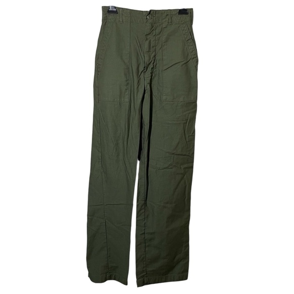 Vintage 1960s US Army Vietnam Sateen OG-107 Military Fatigue Baker Pants